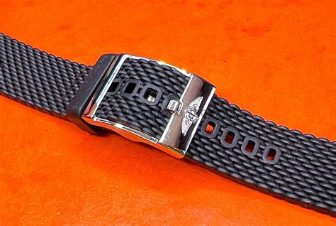 breitling rubber aero classic strap